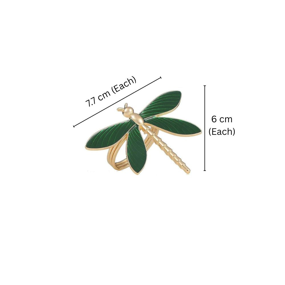Dragonfly Napkin Rings, Set of 6