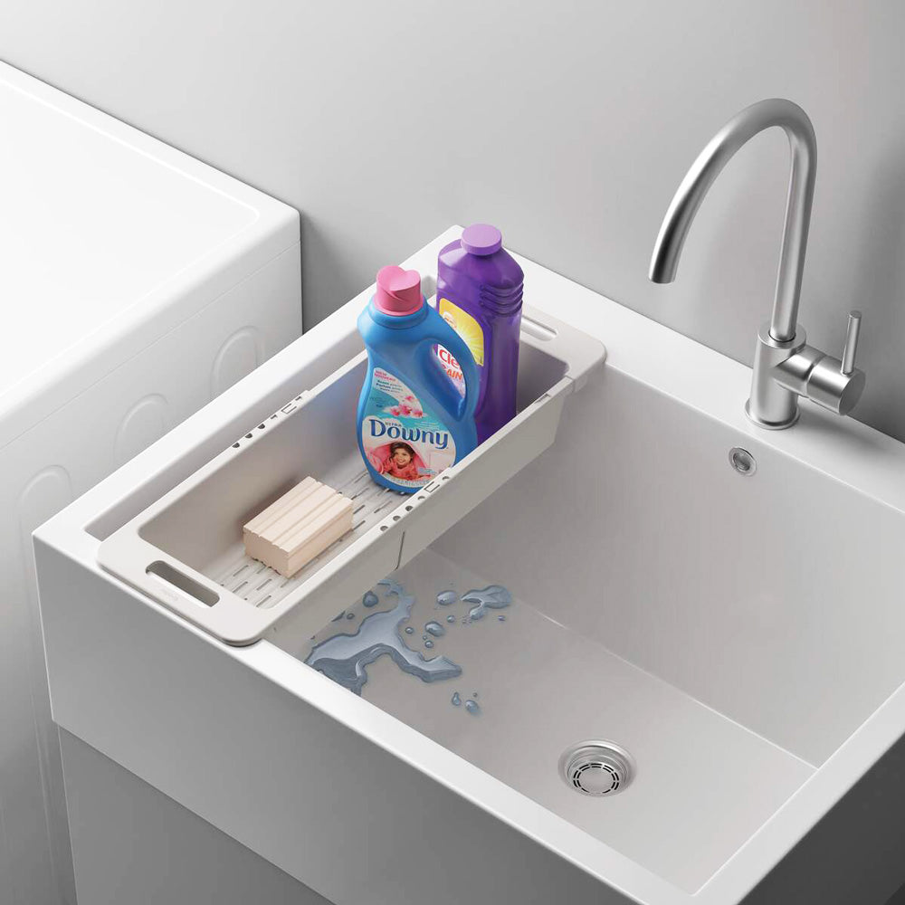 Drain Flex Adjustable Draining Basket - Light Beige