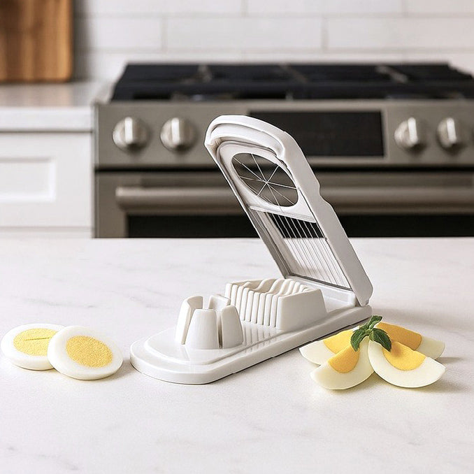 Dual Purpose Egg Slicer - White