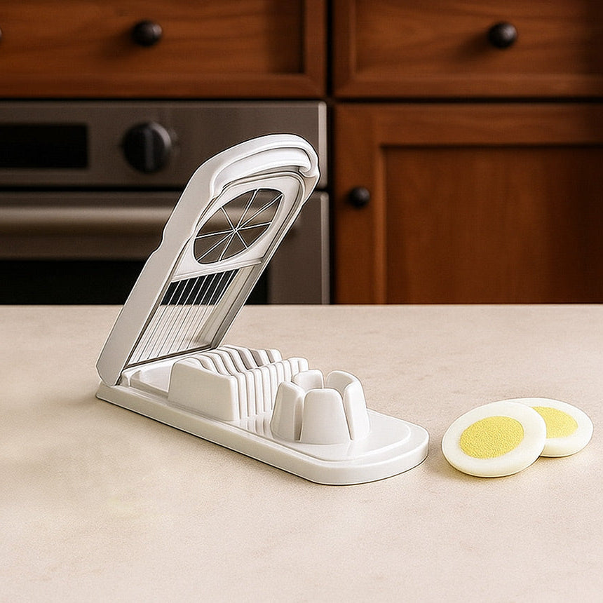 Dual Purpose Egg Slicer - White