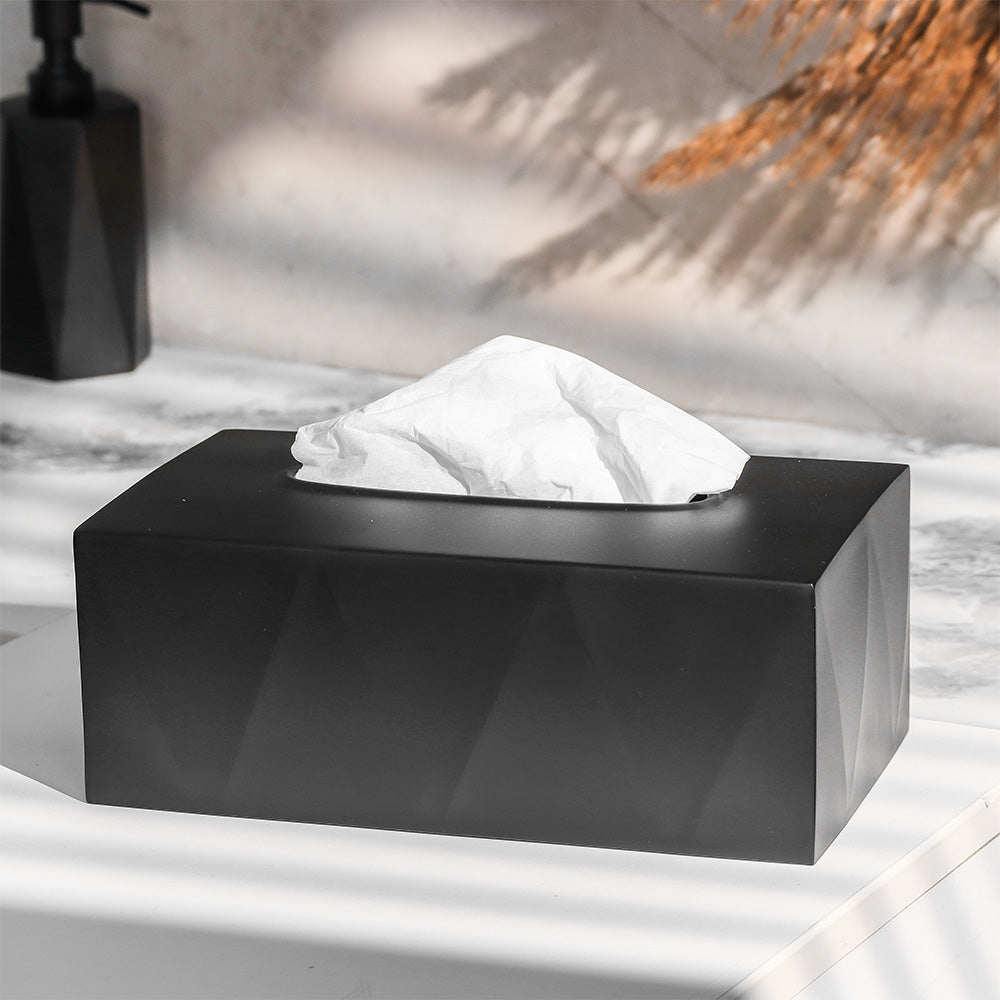 Duke Tissue Box Cover - Black