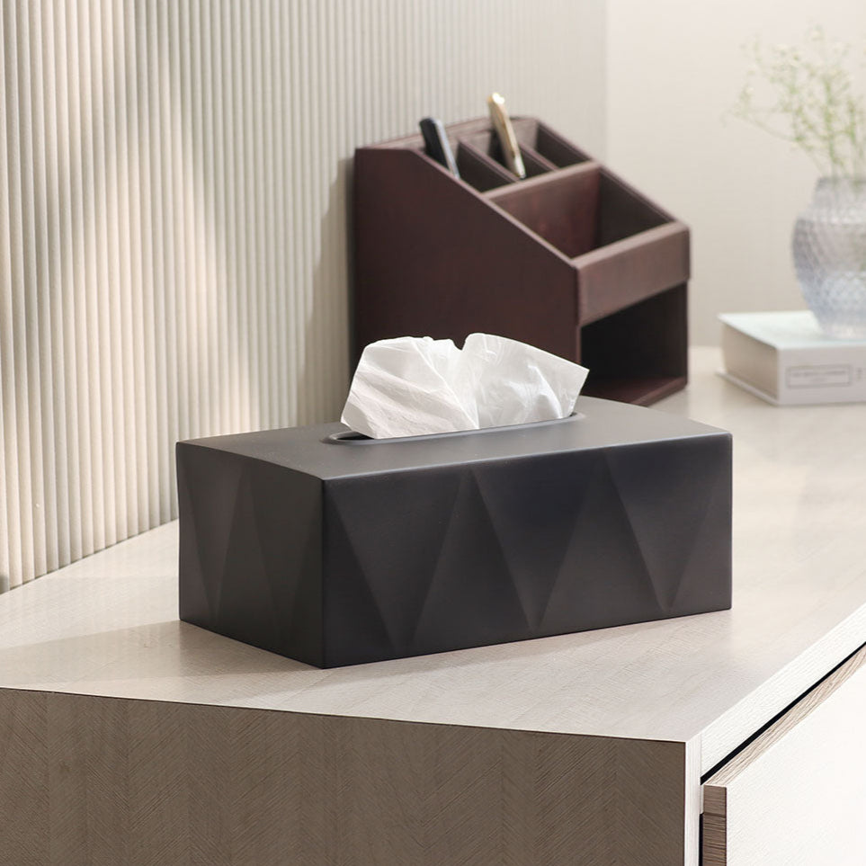 Duke Tissue Box Cover - Black