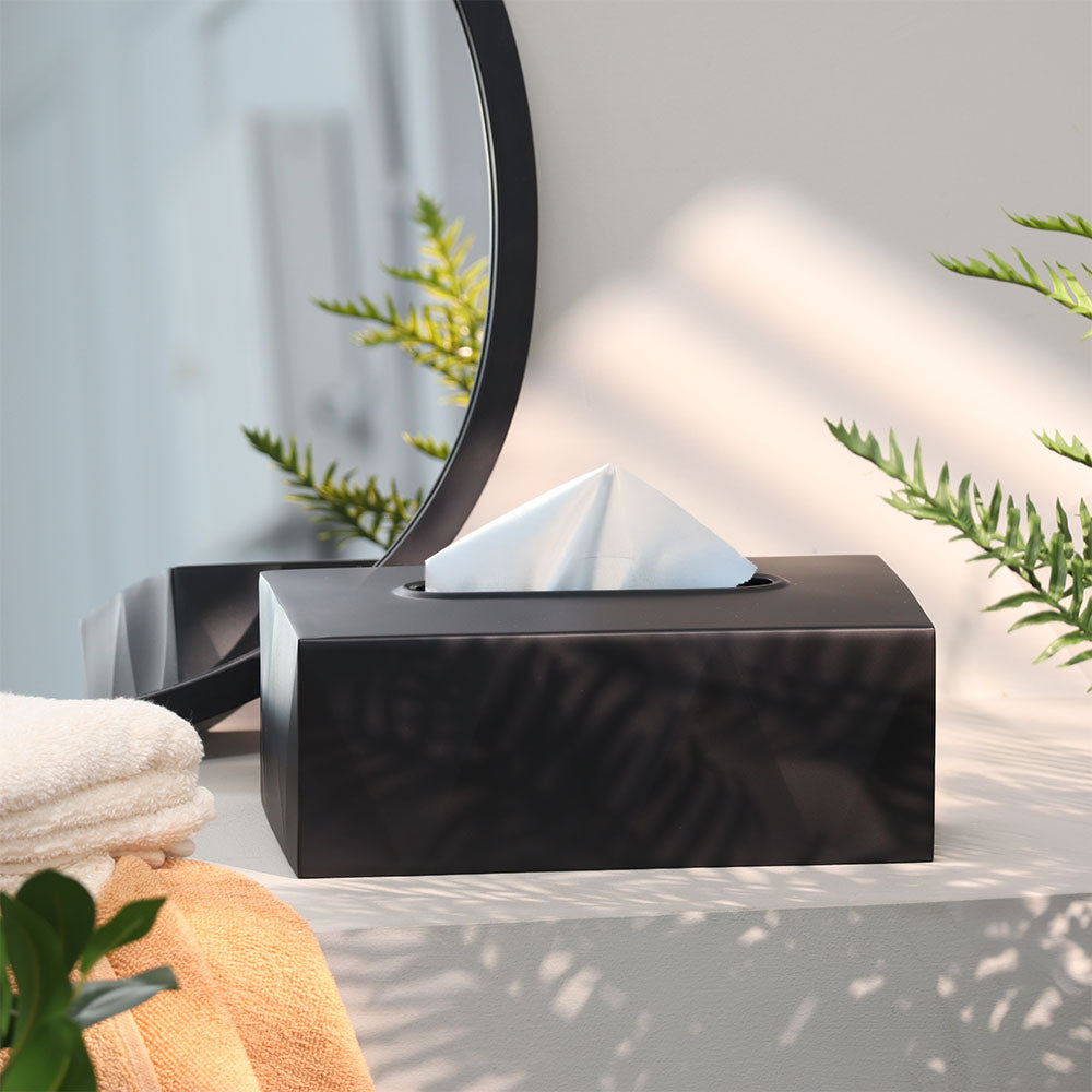 Duke Tissue Box Cover - Black