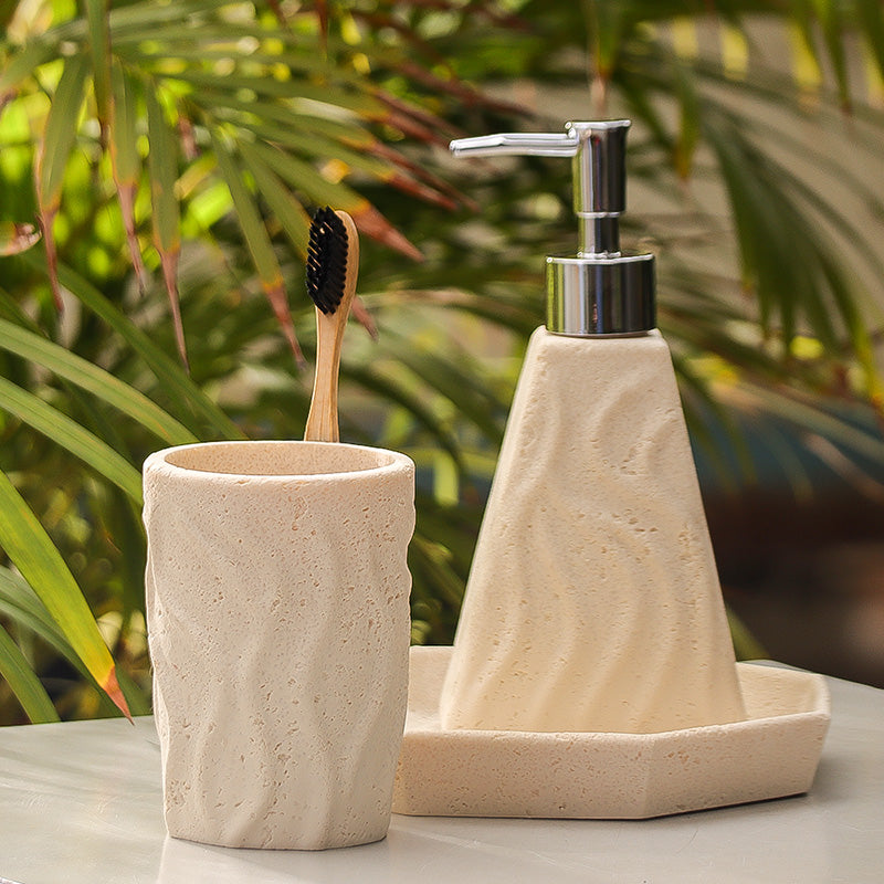 Dune 3-piece Bathroom Set - Cream