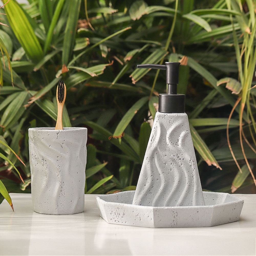 Dune 3-piece Bathroom Set - Slate Grey