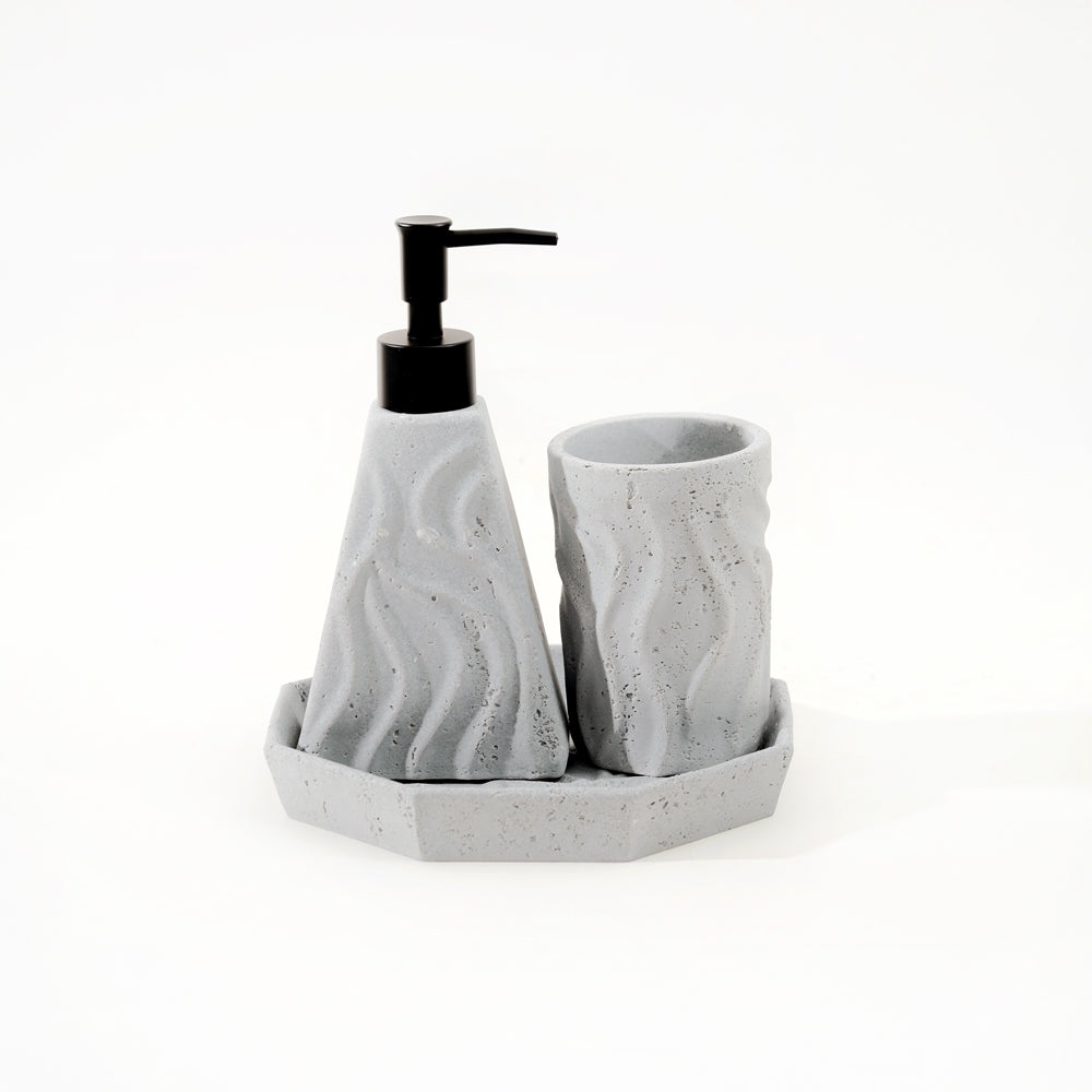 Dune 3-piece Bathroom Set - Slate Grey