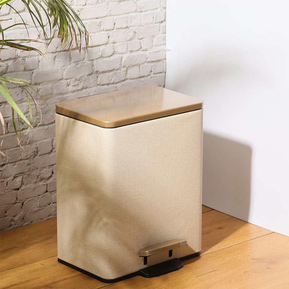 Duos Textured Pedal Bin 9L - Beige