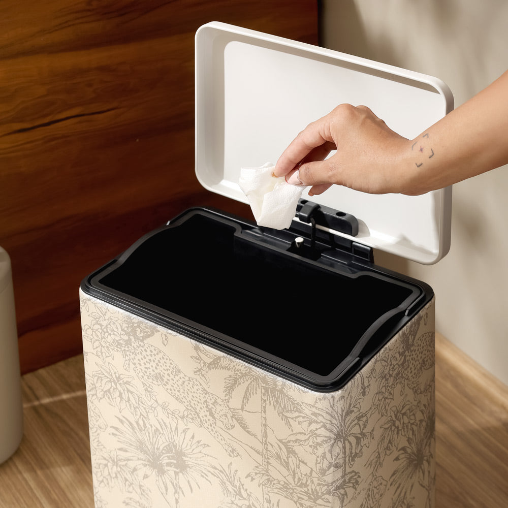 Duos Textured Pedal Bin 9L - Tropical Beige