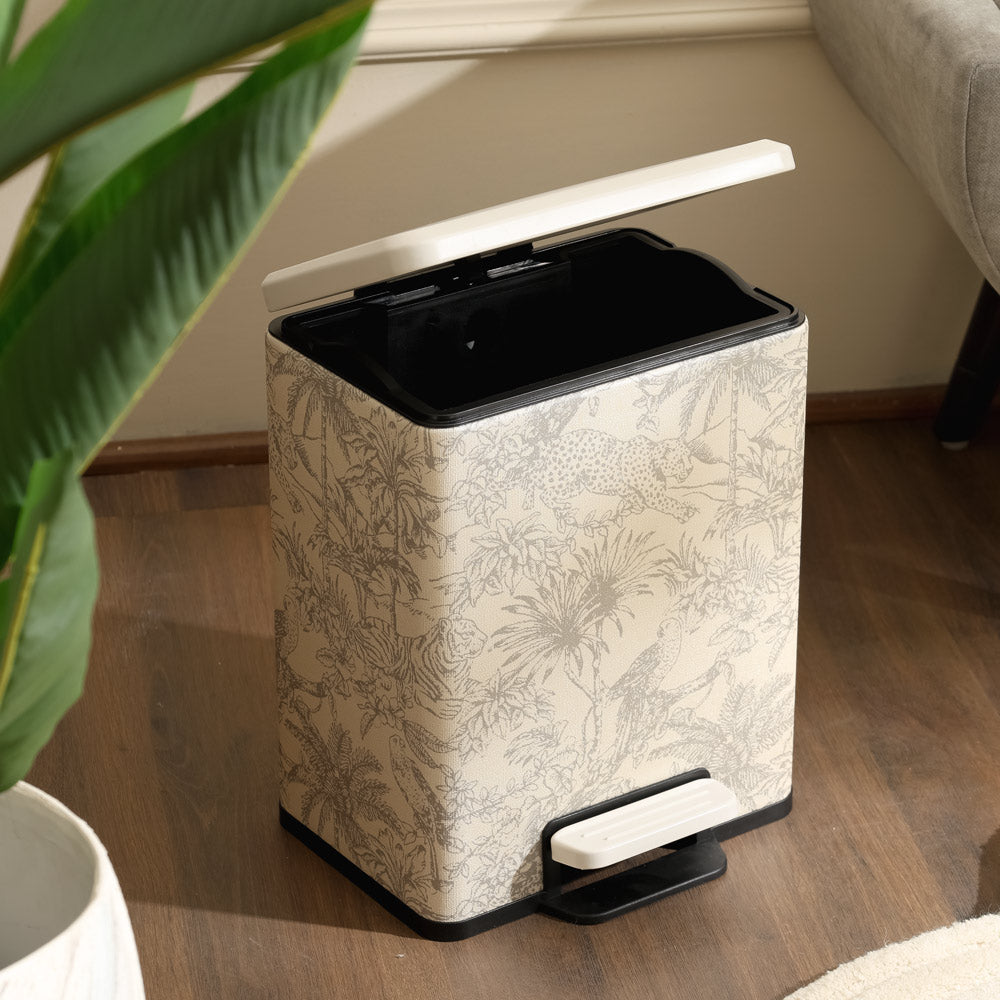 Duos Textured Pedal Bin 9L - Tropical Beige