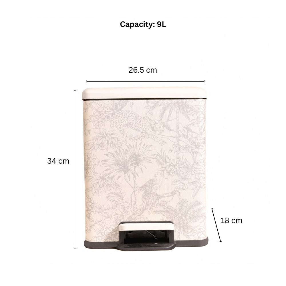 Duos Textured Pedal Bin 9L - Tropical Beige