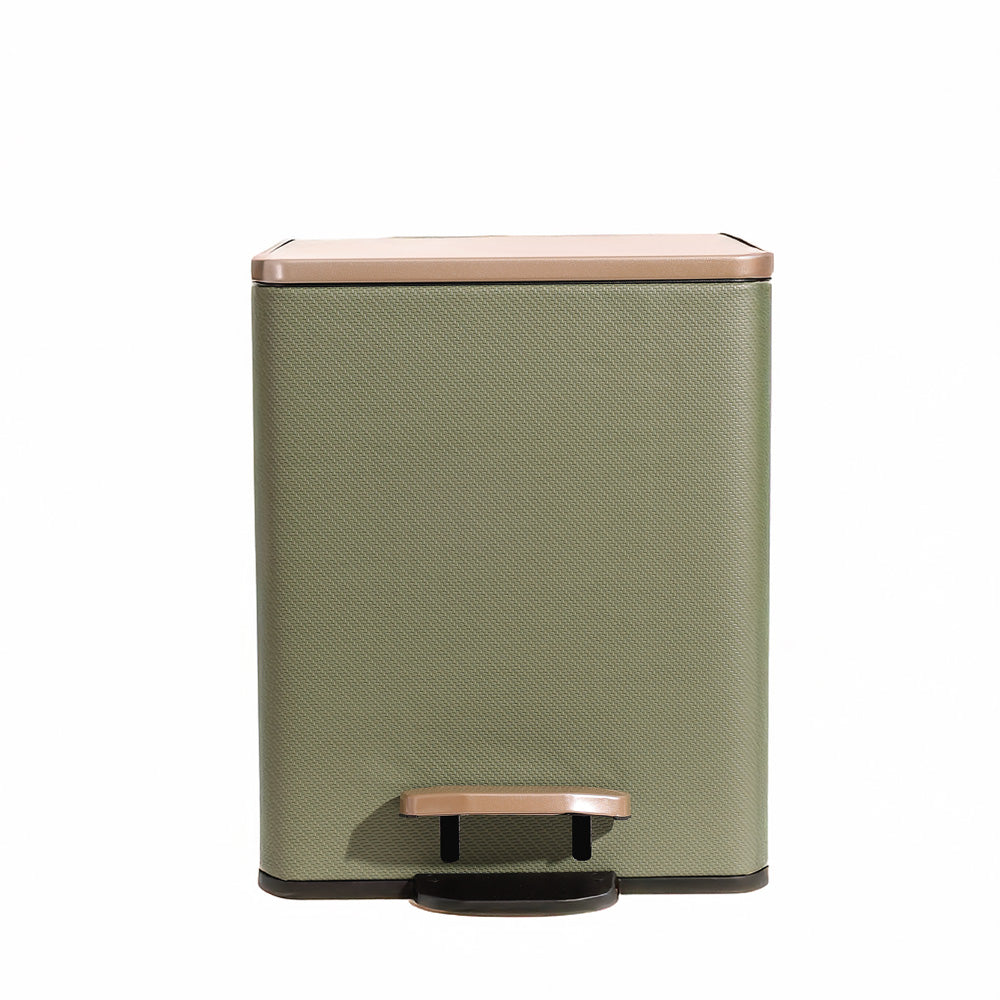 Duos Textured Pedal Bin 9L - Forest Green
