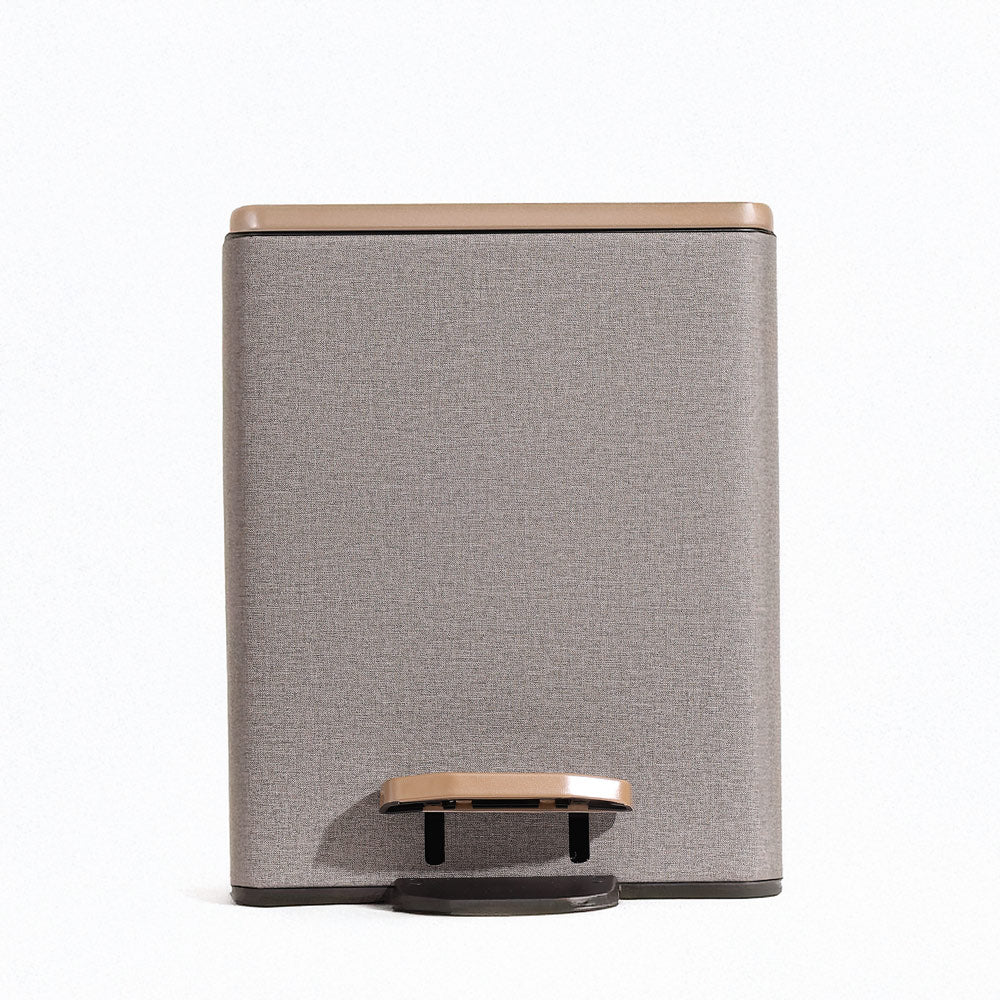 Duos Textured Pedal Bin 9L - Grey