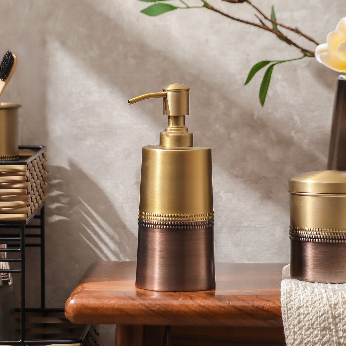 Duplo Soap Dispenser - Gold Bronze