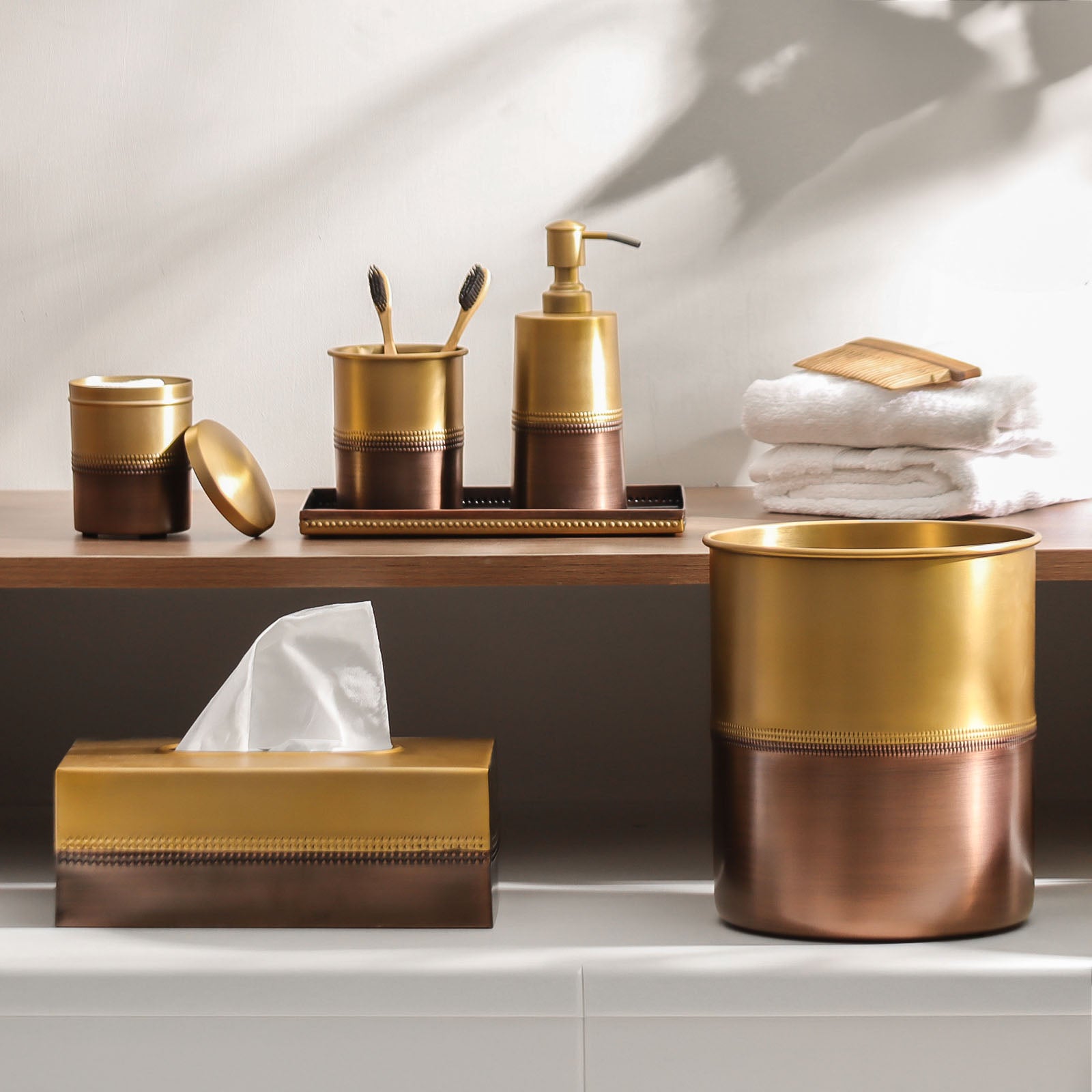 Duplo Soap Dispenser - Gold Bronze