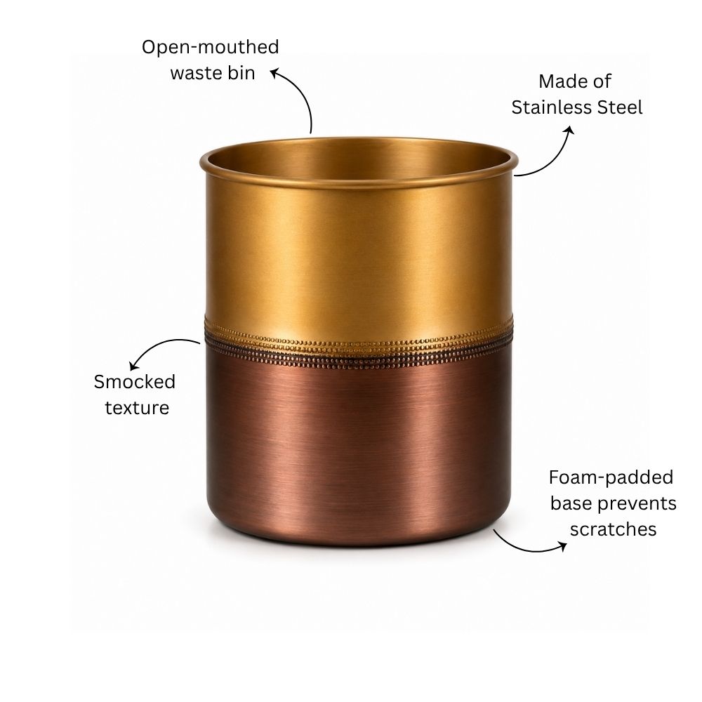 Duplo Waste Bin - Gold Bronze
