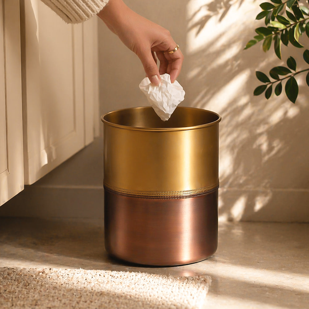 Duplo Waste Bin - Gold Bronze
