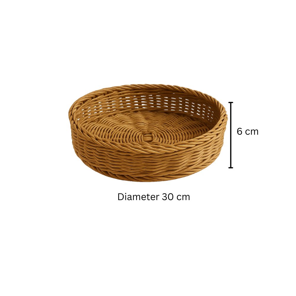 Dara Round Basket Medium - Khaki