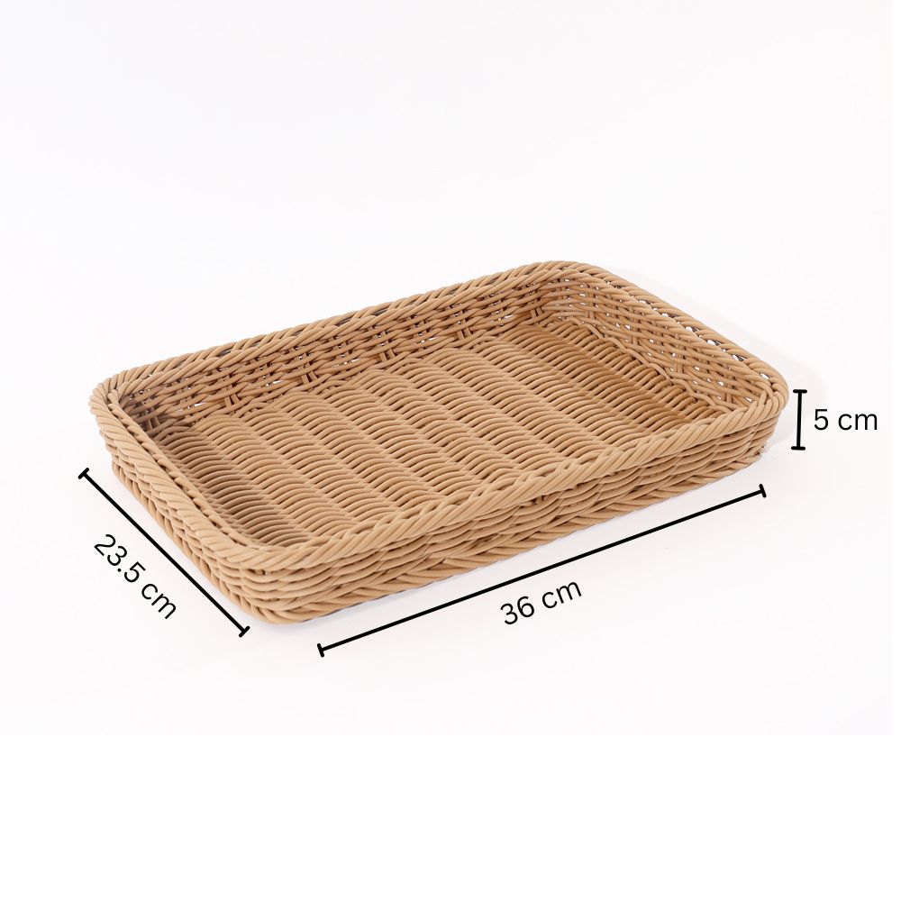 Stena Rectangular Basket Medium - Khaki