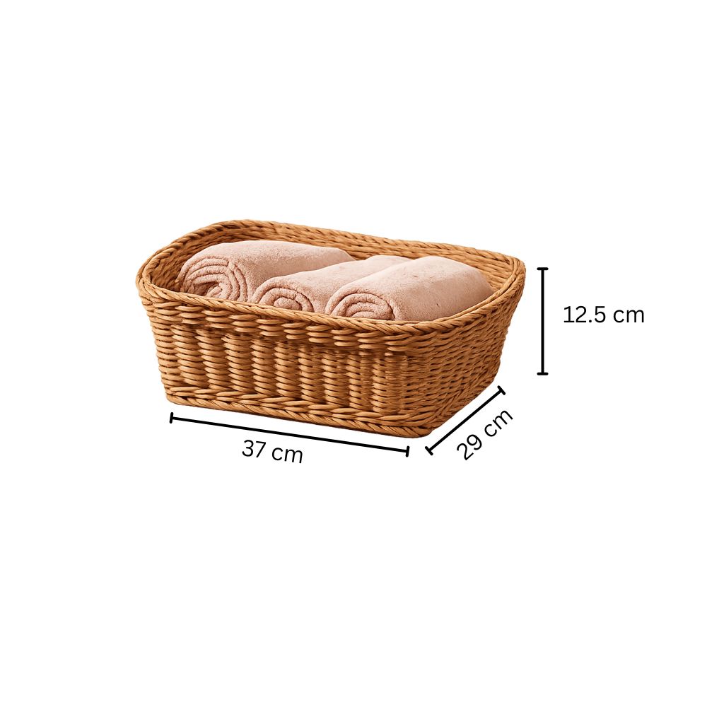 Cesta Rectangular Basket Large - Khaki