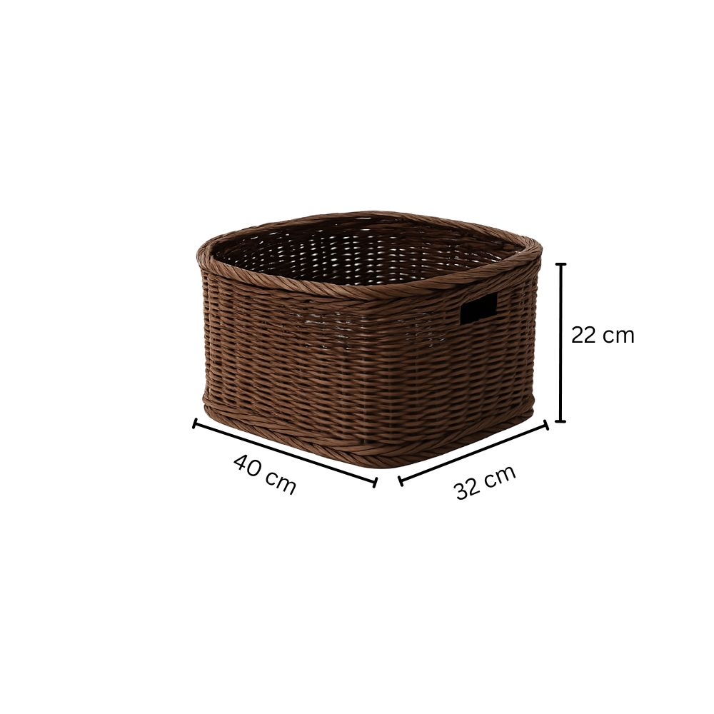 Nido Storage Basket Large - Dark Brown
