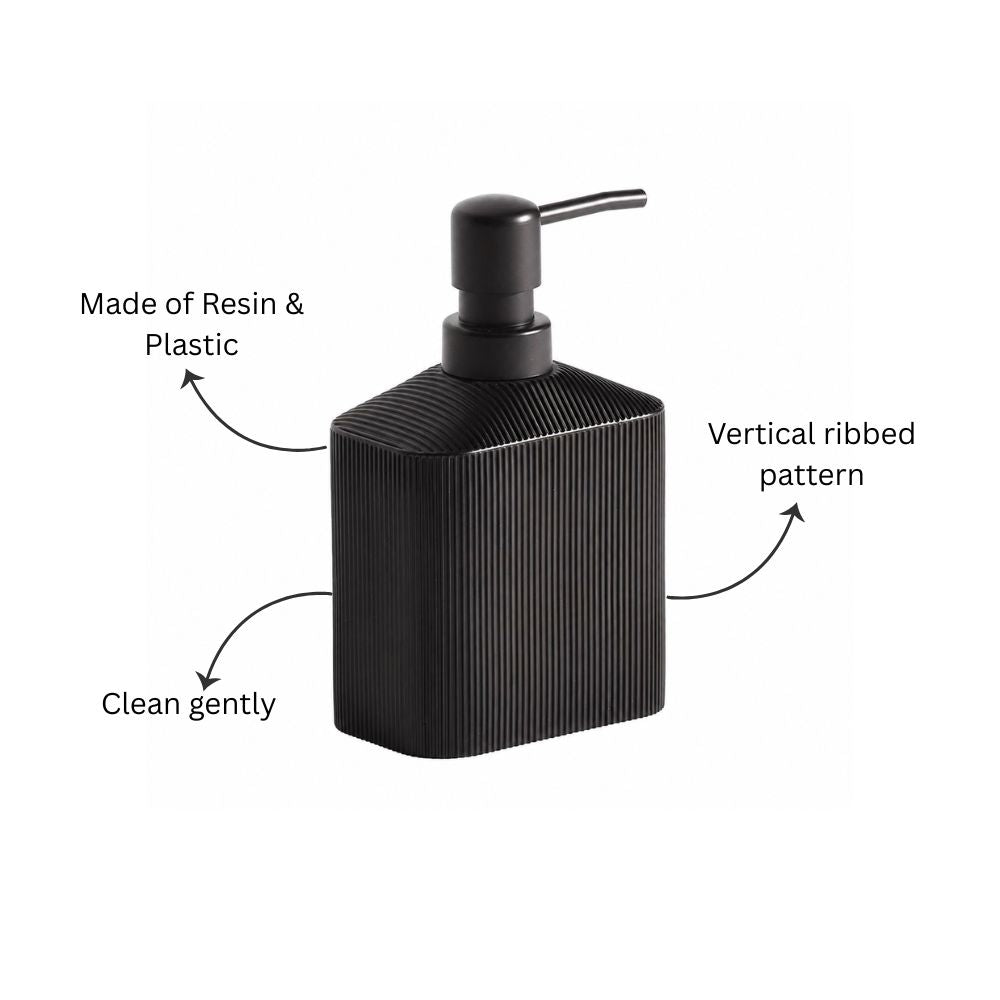 Lined Soap Dispenser - Black