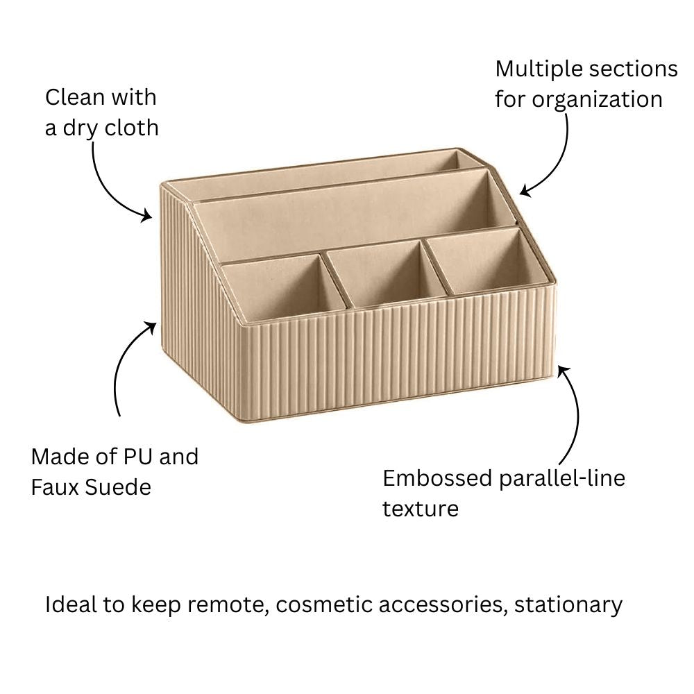 Columns Desk Organiser - Taupe