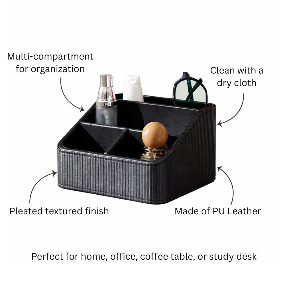 Stripes Multi-compartment Organiser - Black