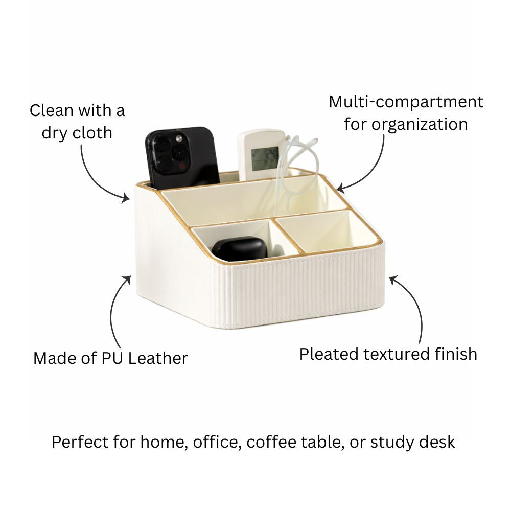 Stripes Multi-compartment Organiser - Ivory