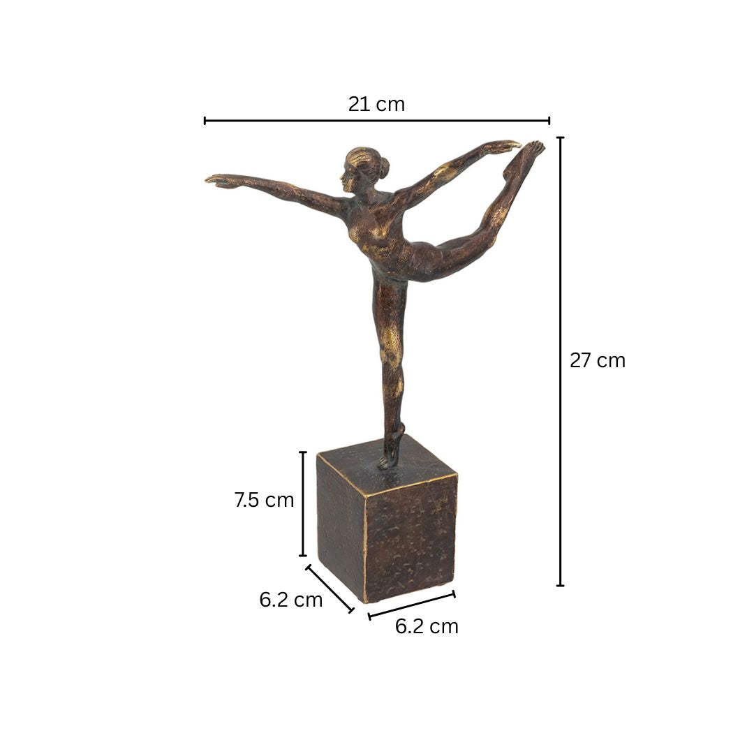 Ballet Woman Sculpture - Vintage Bronze