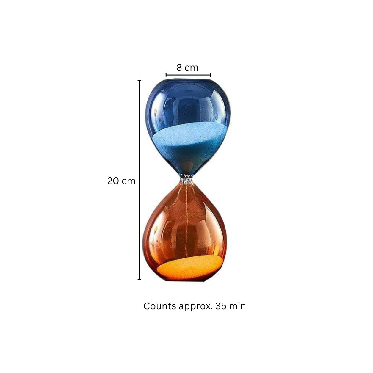 Duo Hourglass Medium - Blue & Orange