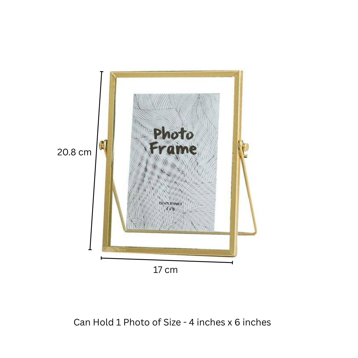 Edge Photo Frame Medium - Gold