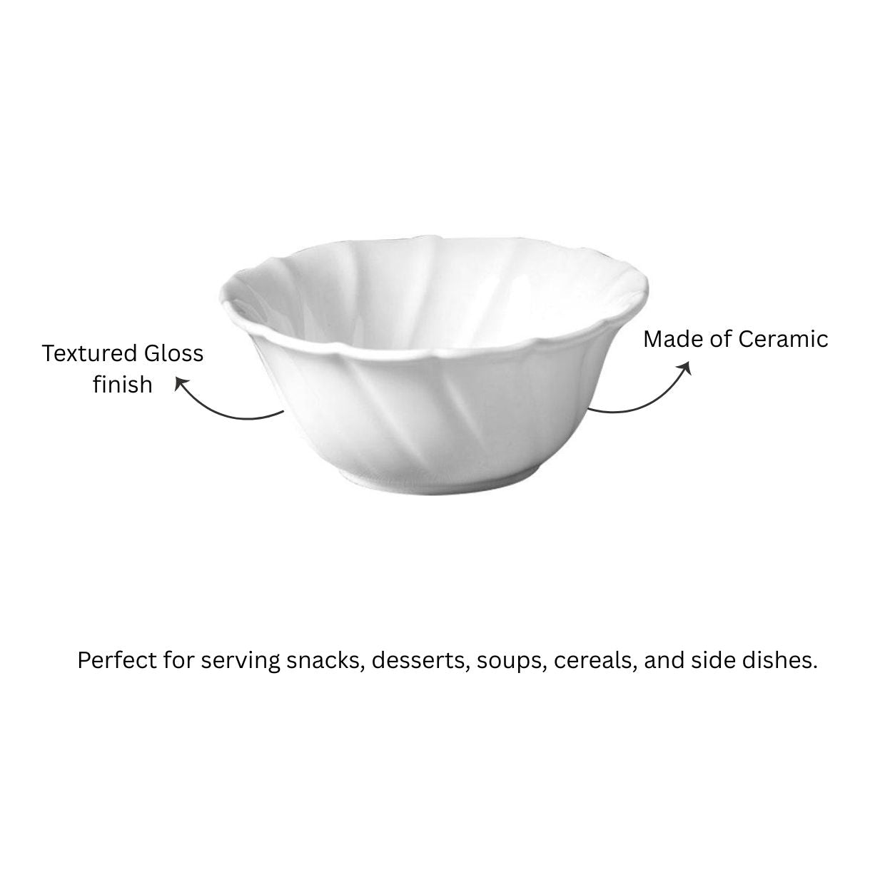 Alcove Medium Bowl - Vintage White