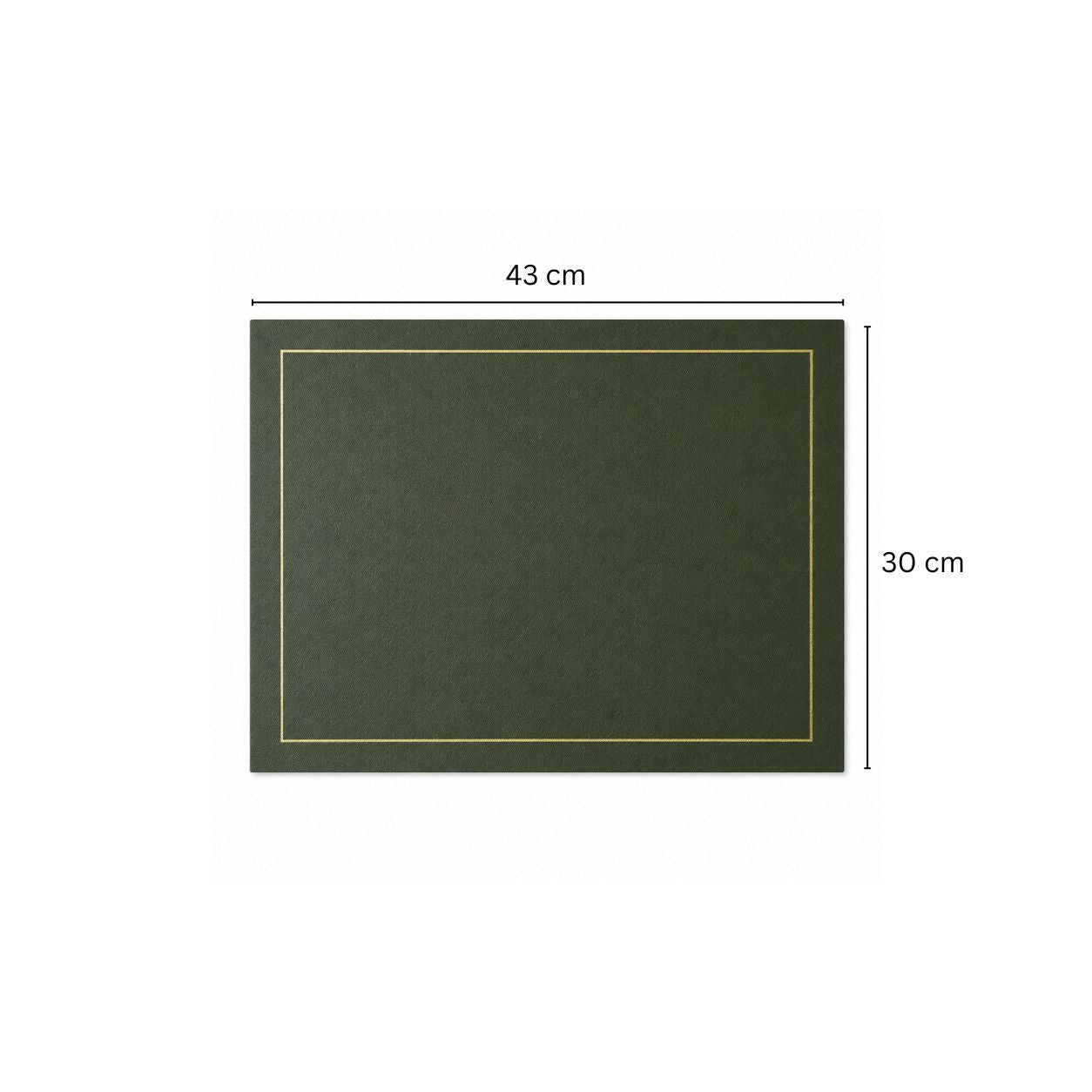Artem Reversible Placemats, Set of 6 - Green & Grey