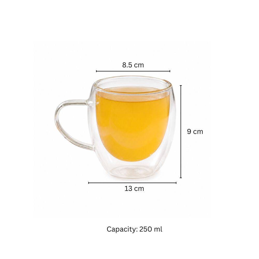 Java Double Wall Mugs, Set of 2 - Medium