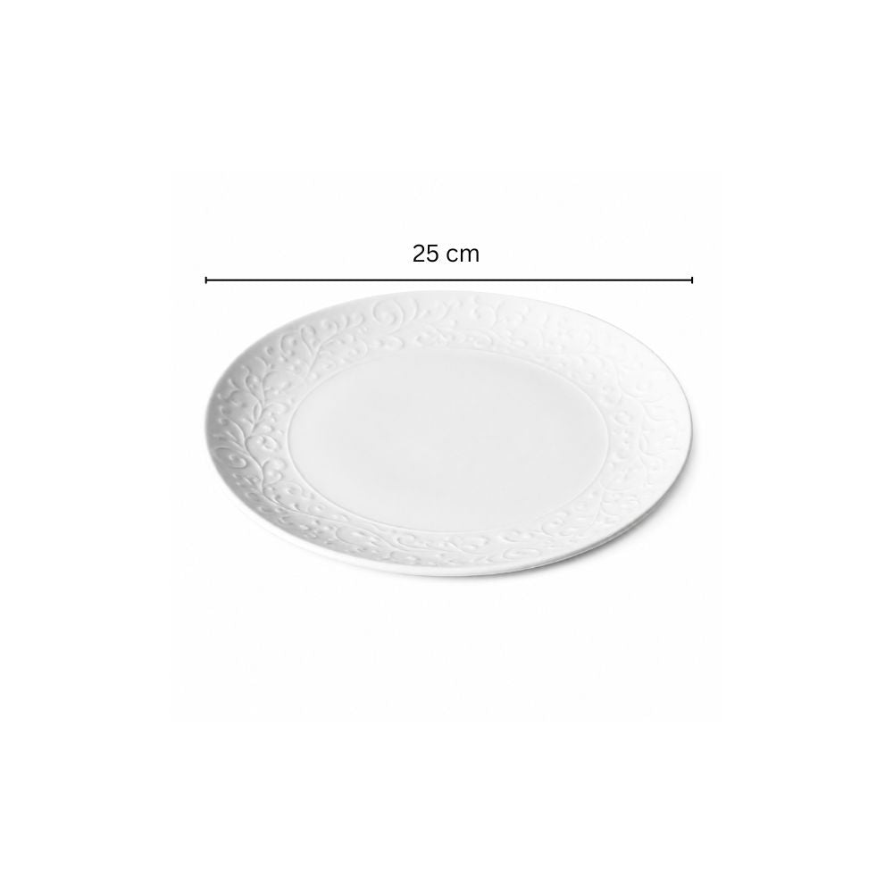 Ivy Dinner Plate - Ivory
