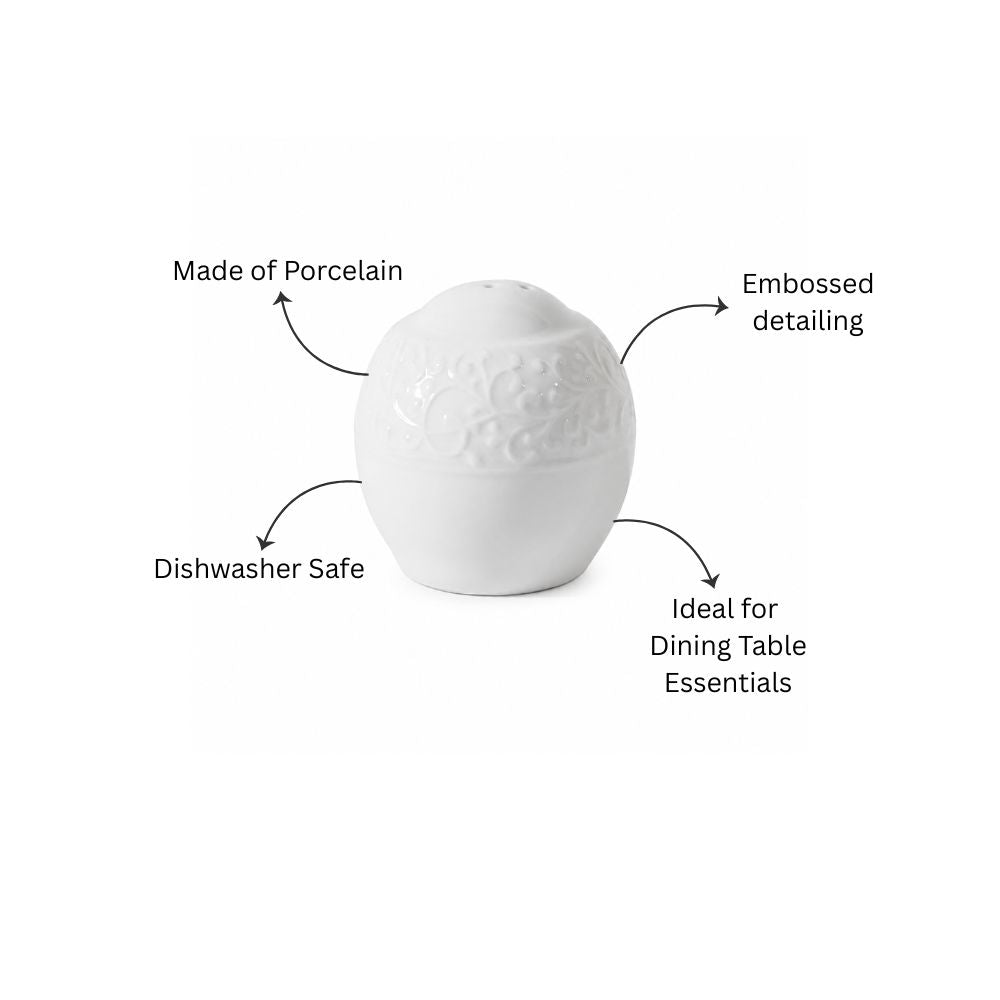 Ivy Salt Shaker - Ivory