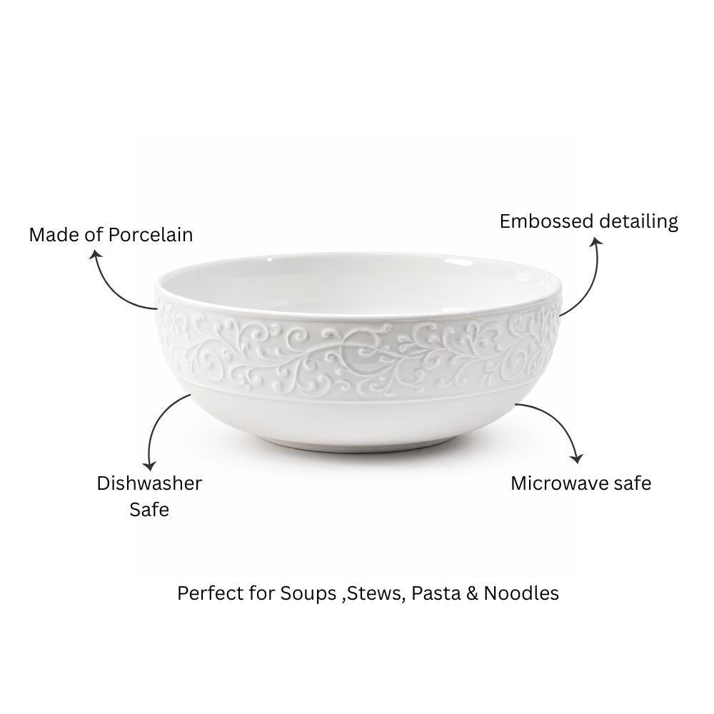 Ivy Large Bowl - Ivory