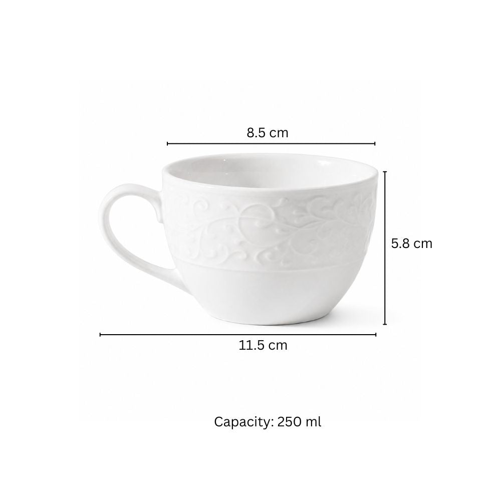 Ivy Tea Cup - Ivory