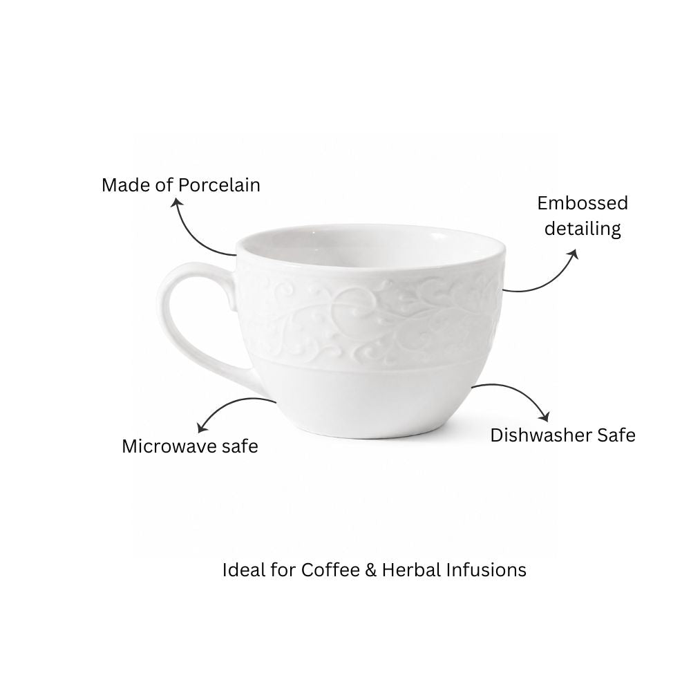 Ivy Tea Cup - Ivory