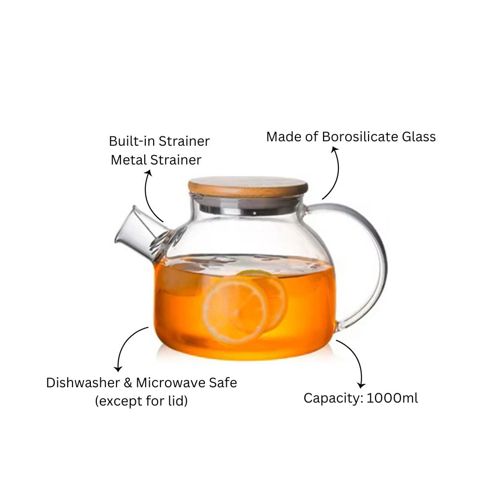 Neff Glass Teapot 1000ml - Clear
