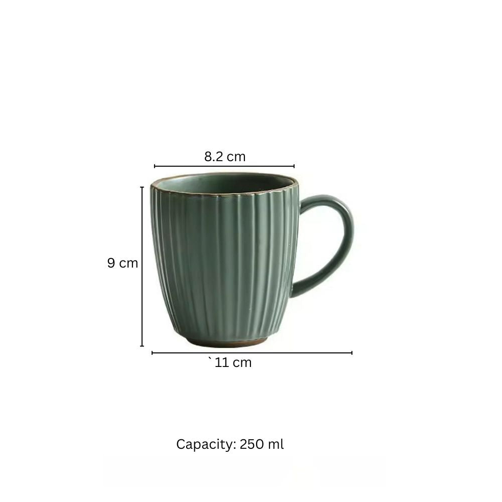 Isla Ceramic Coffee Mug - Forest Green