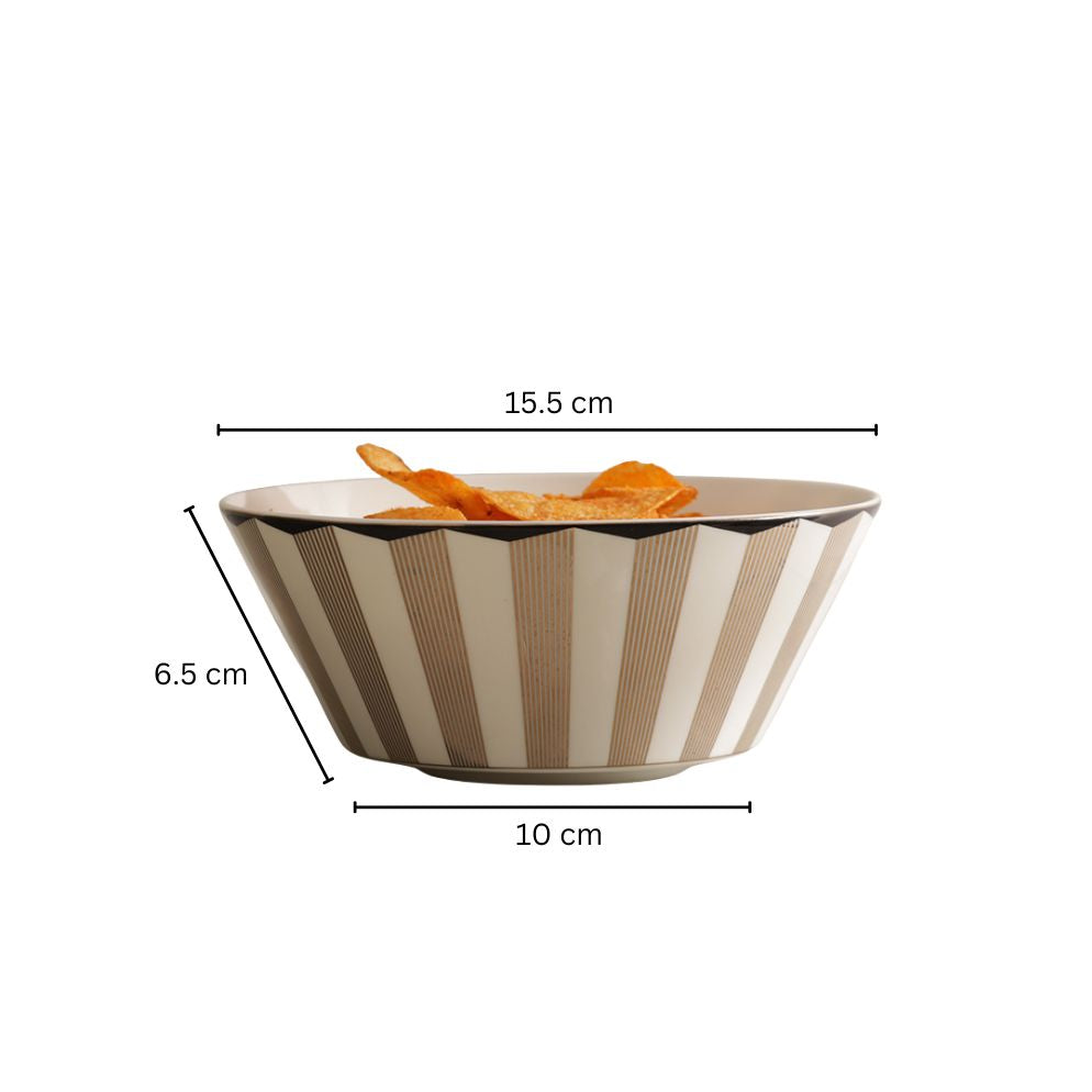 Cirque Medium Bowl - White Gold