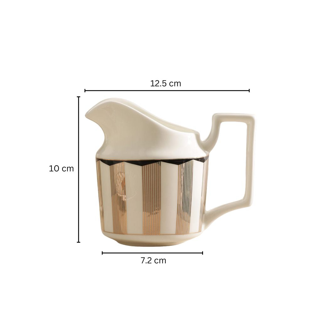 Cirque Milk Jug - White Gold