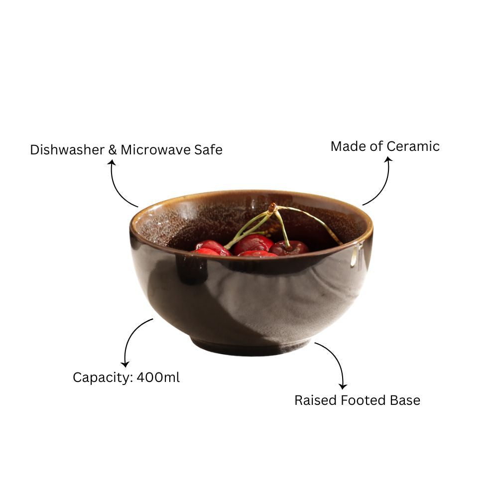 Caspian Medium Bowl - Speckled Clove