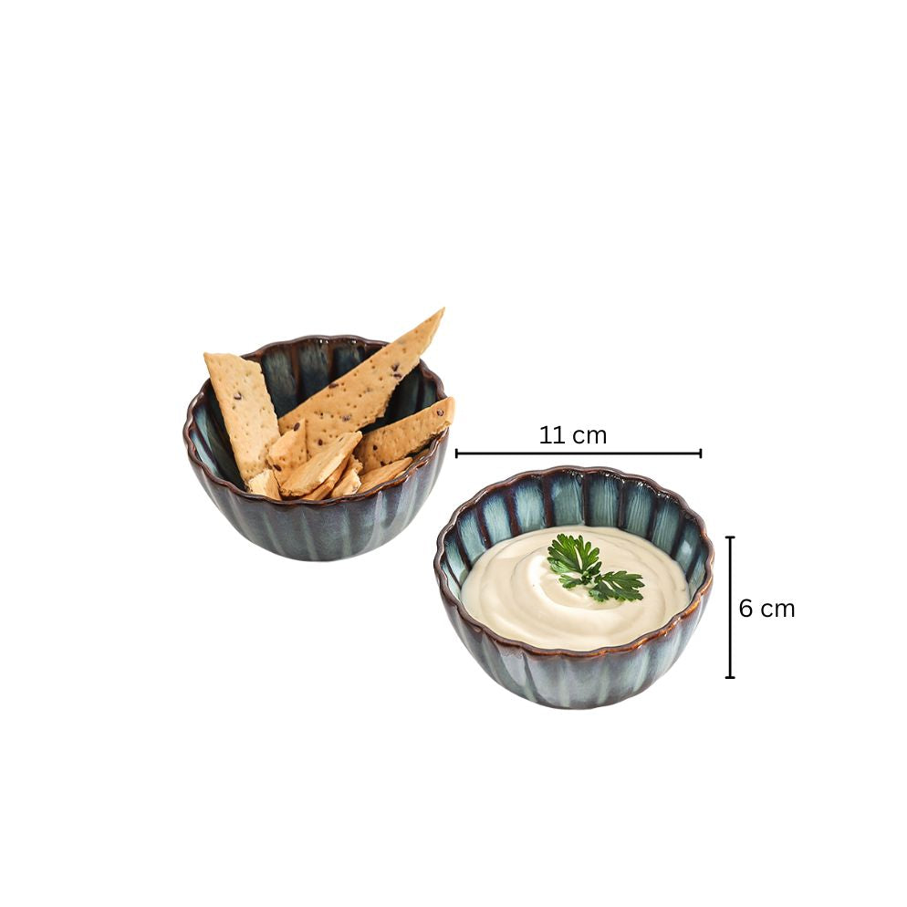Mara Small Bowls, Set of 2 - Sea Green