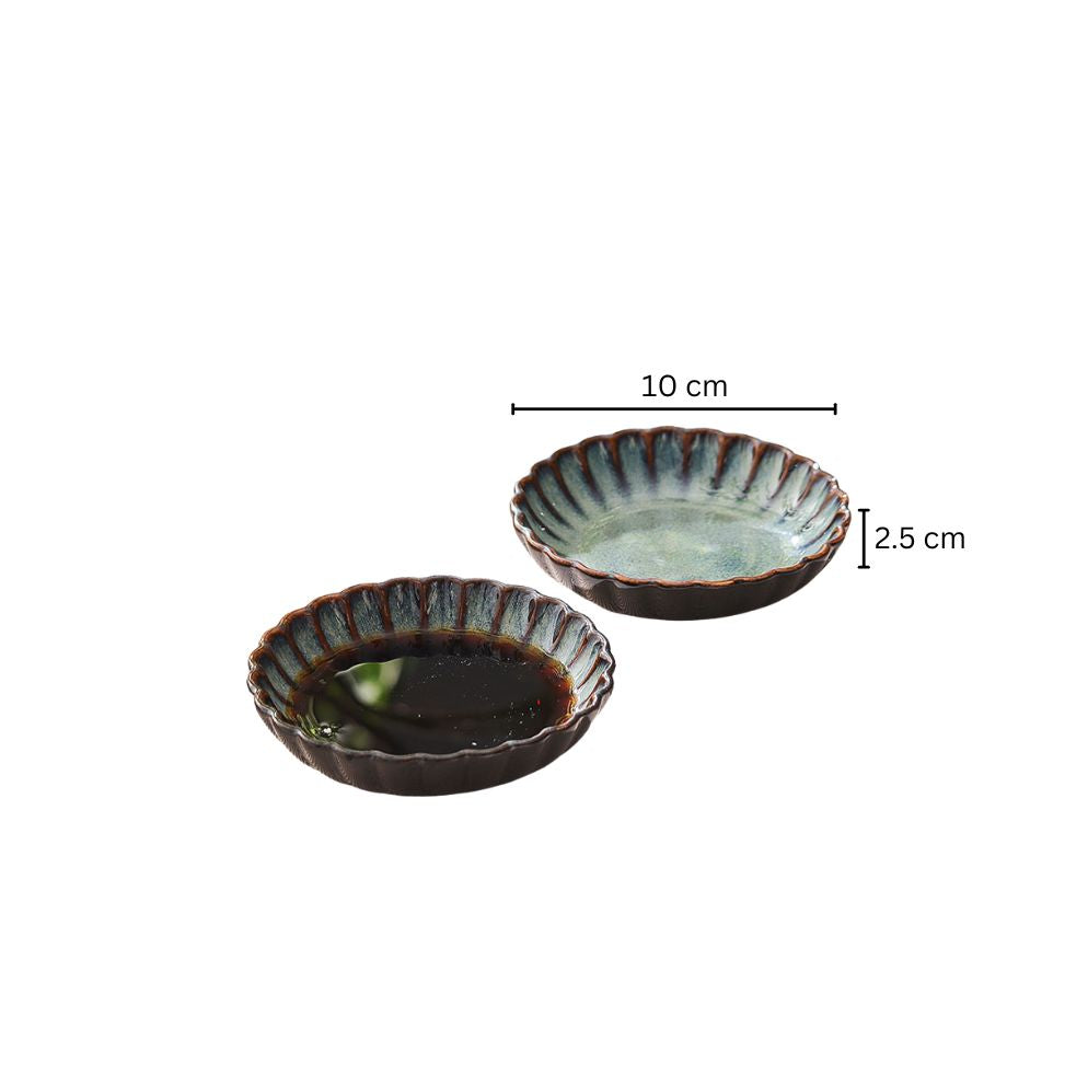 Mara Dip Bowls, Set of 2 - Sea Green