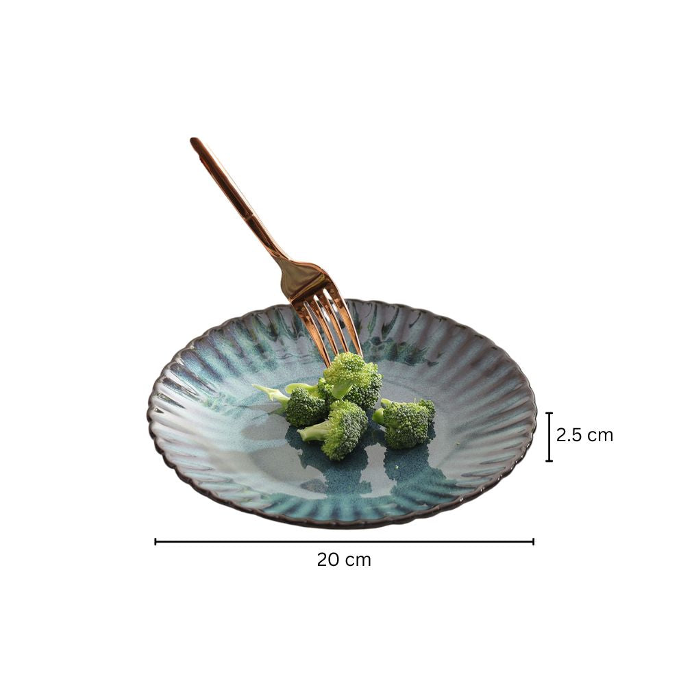 Mara Quarter Plate - Sea Green
