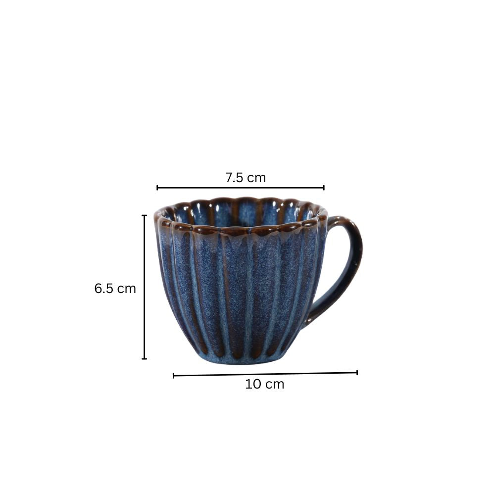 Mara Tea Cup Small - Deep Blue