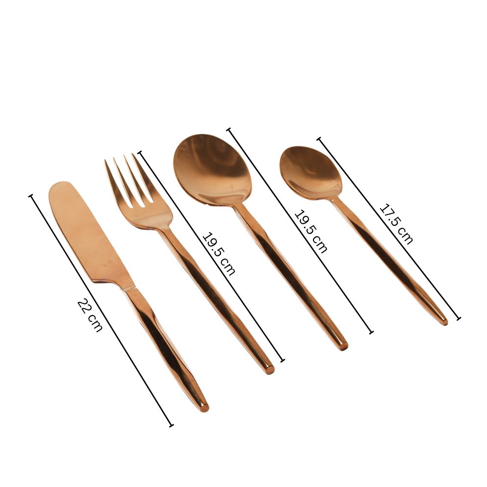 Anise 24-piece Cutlery Set - Rose Gold