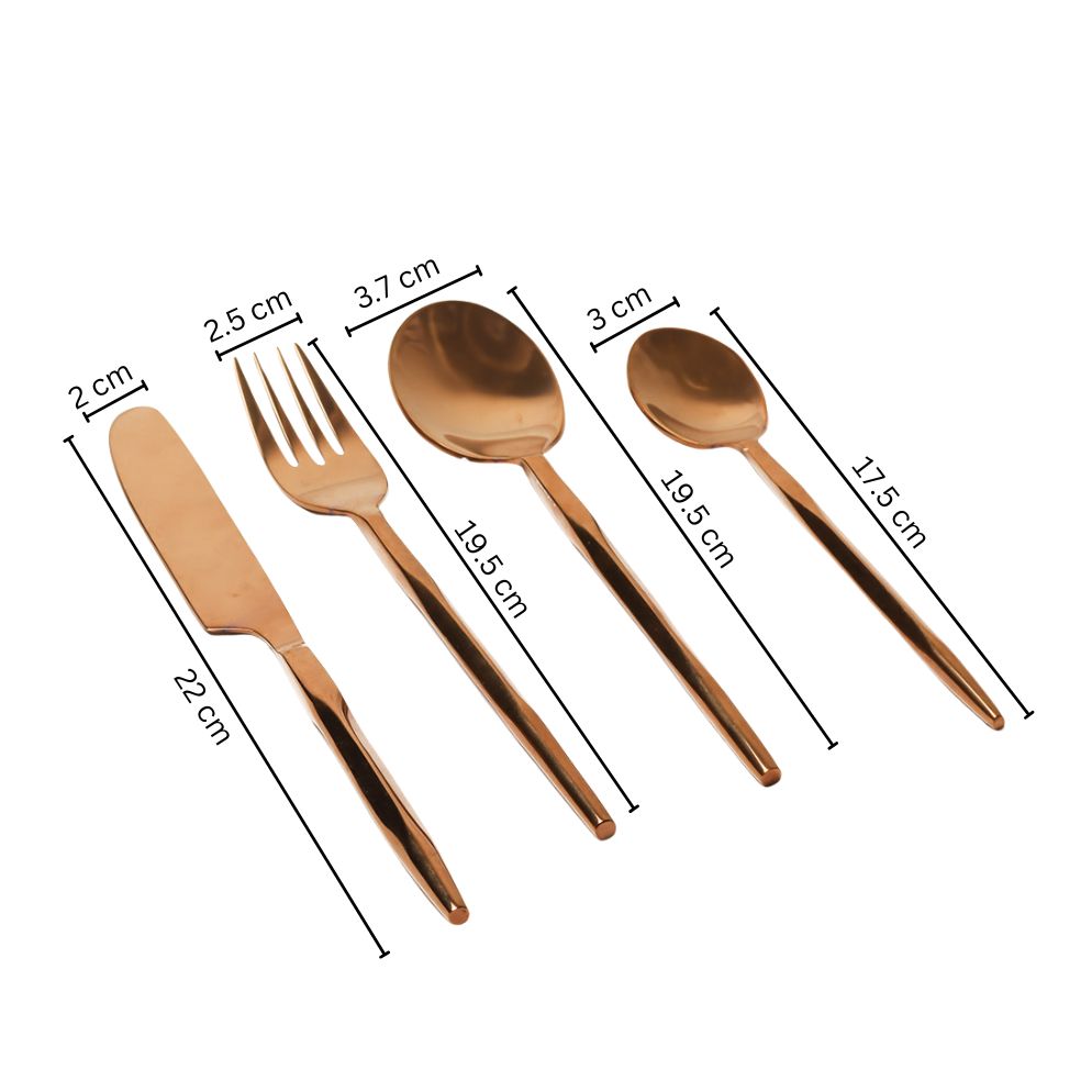 Anise 24-piece Cutlery Set - Rose Gold